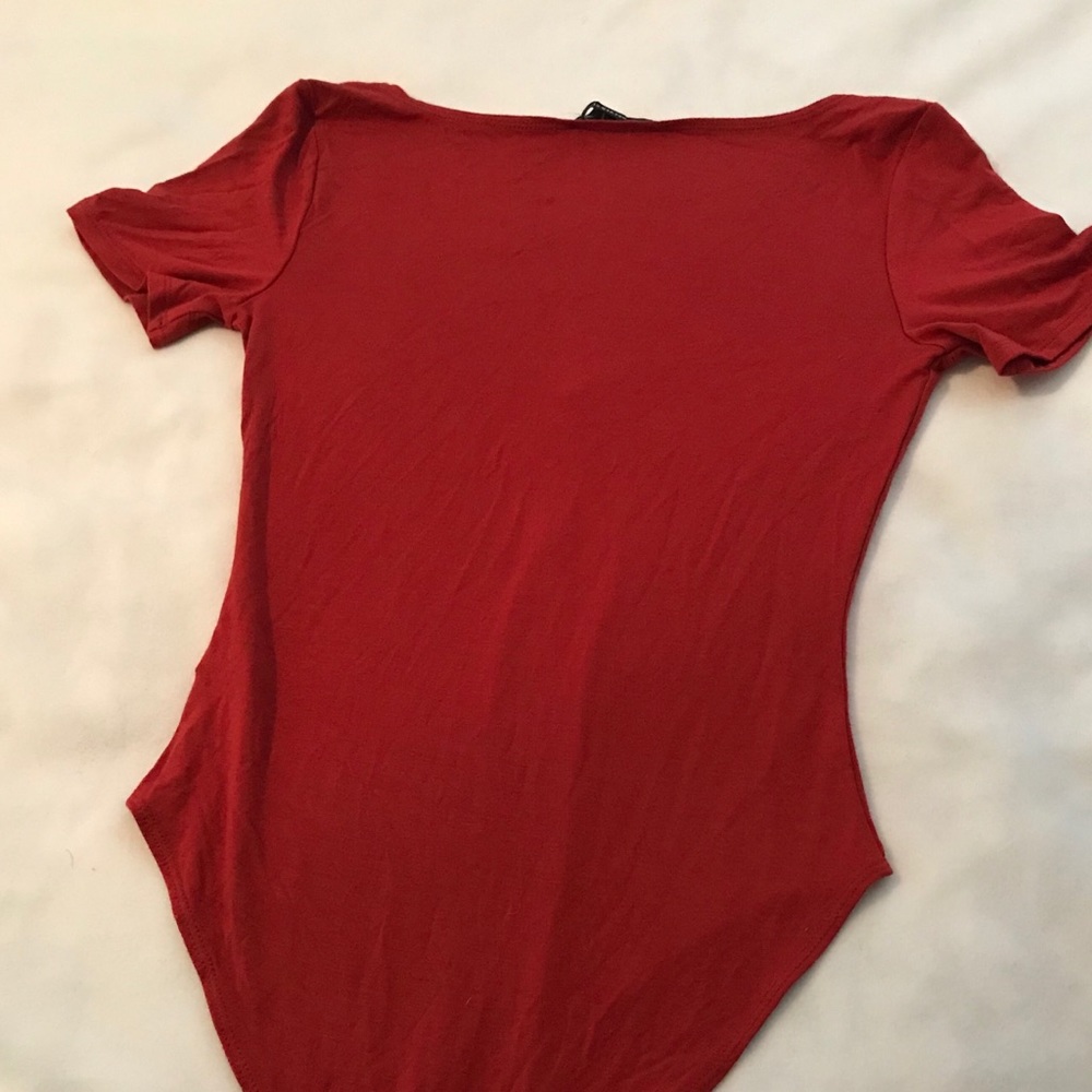 New W. Tags Dark Orange Forever 21 Body Suit - Picture 7 of 7